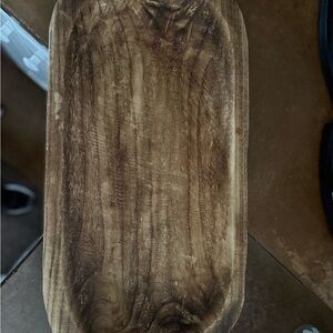 Rustic Wooden bread dough bowl tray